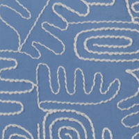 DAPHNE CHAMBRAY BLUE EMBROIDERY